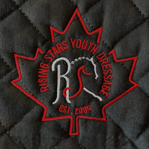logo on blanket